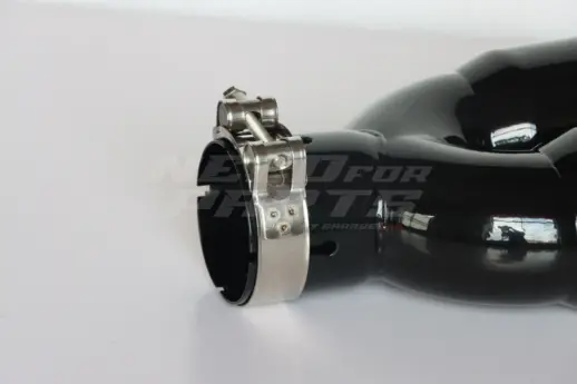 Black Dual Exhaust Tips 76mm
