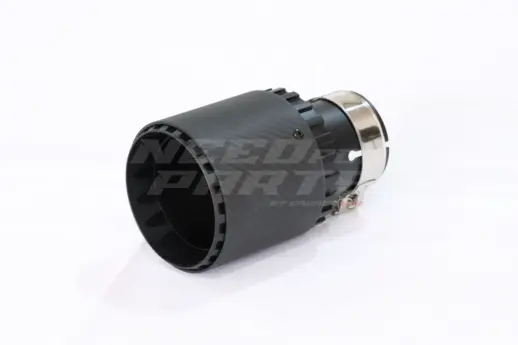 Black Gearwheel Matte Carbon Exhaust Tip 89mm