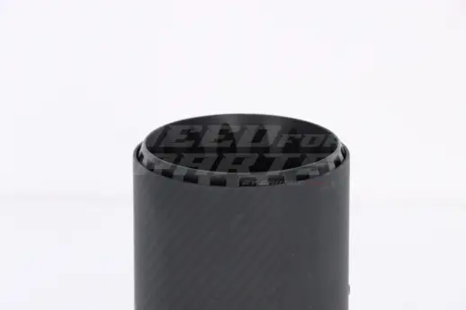 Black Gearwheel Matte Carbon Exhaust Tip 89mm