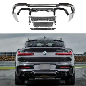 Body Kit Voor BMW X4 G02 M Sport & M40i & M40d – M Performance Look, Hoogglans Zwart