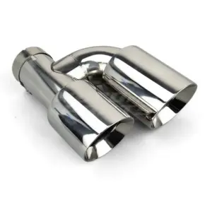 Chrome Dual Left Exhaust Tips 101mm