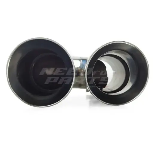 Chrome Dual Left Exhaust Tips 101mm