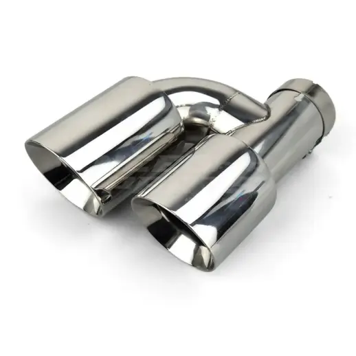Chrome Dual Right Exhaust Tips 101mm