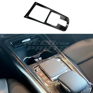 Console Panel Cover Voor Mercedes GLA H247 Pre-Facelift & Mercedes GLB X247 Pre-Facelift – AMG Look, Carbon Look