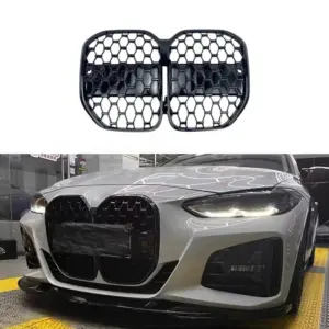 Diamond Grille Voor BMW 4 Series G26 Standard & M Sport & M440i – M Performance Look, Hoogglans Zwart