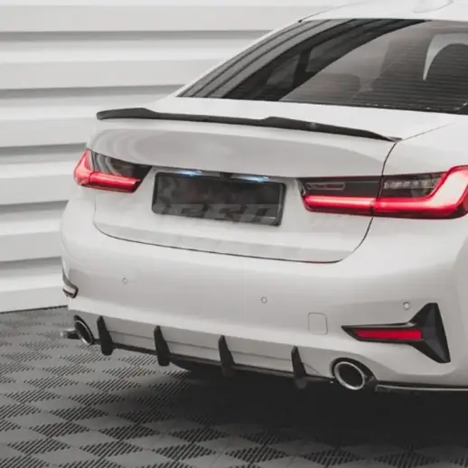 Diffuser Extension For BMW 3 Series G20/G21 Pre-LCI M Sport Only – Racing Look, Gloss Black