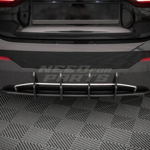 Diffuser Extension For BMW 4 Series G22/G23 M Sport & M440d & M440i Only – Racing Look, Gloss Black