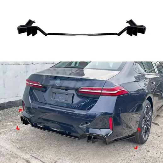 Diffuser Extension For BMW 5 Series G60/G61 M Sport Only – M Performance Look, Gloss Black