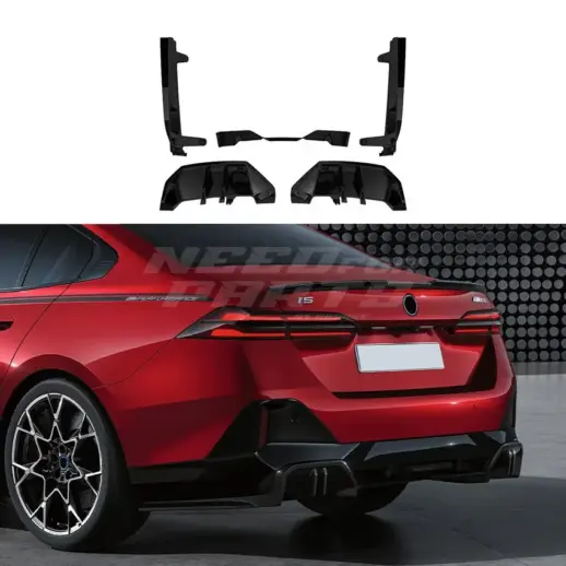 Diffuser Extension For BMW 5 Series G60/G61 M Sport Only – M Sport Look, Gloss Black