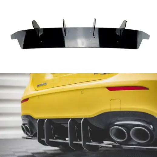 Diffuser Extension For Mercedes A Class W177 A45 AMG & A35 AMG Only – AMG Look, Gloss Black