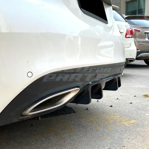 Diffuser Extension For Mercedes C Class A205/C205/S205/W205 Facelift AMG Line Only – AMG Look, Gloss Black