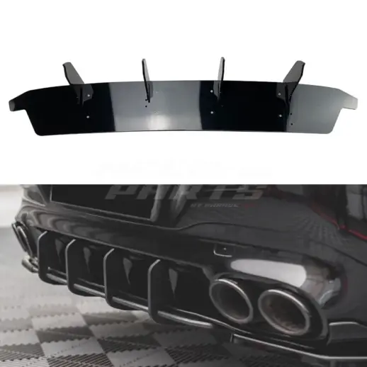Diffuser Extension For Mercedes CLA Class C118/X118 CLA35 AMG & CLA45 AMG Only – Racing Look, Gloss Black