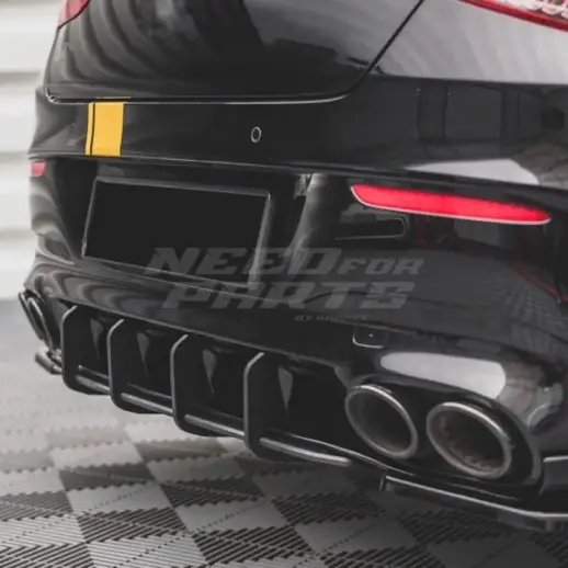 Diffuser Extension For Mercedes CLA Class C118/X118 CLA35 AMG & CLA45 AMG Only – Racing Look, Gloss Black