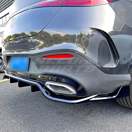 Diffuser Extension For Mercedes GLC Class C254 (2023-present) AMG Line Only – Racing Look, Gloss Black