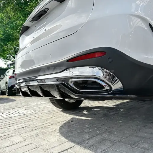 Diffuser Extension For Mercedes GLC Class X254 (2022-present) AMG Line Only – Racing Look, Gloss Black