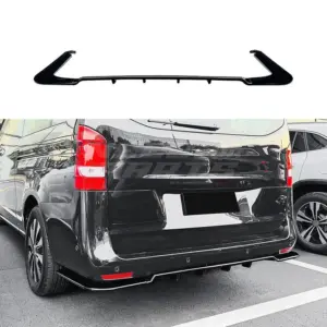 Diffuser Extension Voor Mercedes Vito L1H1-W447 AMG Line – Sport Look, Hoogglans Zwart