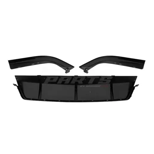 Diffuser Extension With Rear Side Splitters For BMW X5 G05 M Sport & M50d & M50i & M60i Only – M Performance Look, Gloss Black