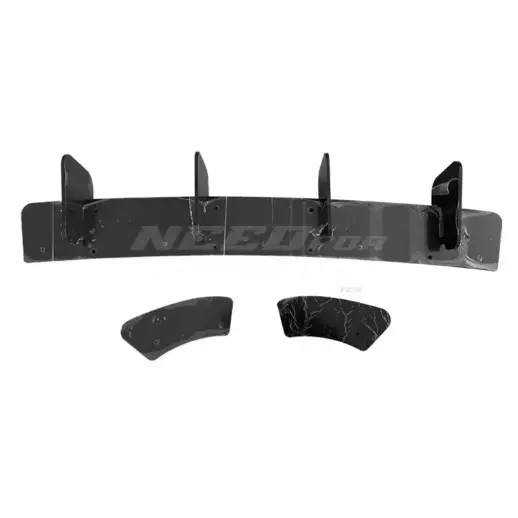 Diffuser Extension With Rear Side Splitters For Volkswagen Golf 7.5 (Hatchback) (2017-2021) Facelift GTI Only – Sport Look, Gloss Black