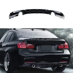 Diffuser Voor BMW 3 Series F31/F30 M Sport – O-O – M Performance Look, Hoogglans Zwart