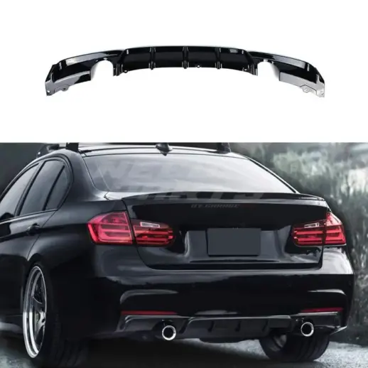 Diffuser For BMW 3 Series F30/F31 M Sport Only – O-O – M Performance Look, Gloss Black