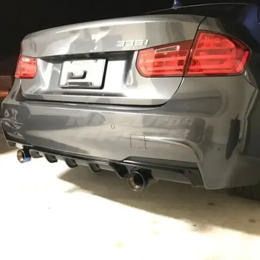 Diffuser For BMW 3 Series F30/F31 M Sport Only – O-O – M Performance Look, Gloss Black
