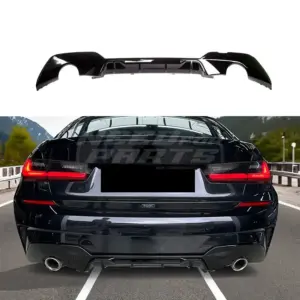 Diffuser Voor BMW 3 Series G20/G21 Pre-LCI M Sport & M340i & M340d – O-O – M Performance Look, Hoogglans Zwart