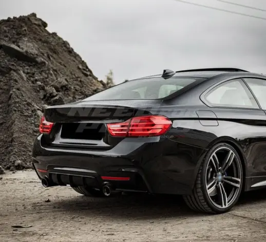 Diffuser For BMW 4 Series F32/F33/F36 M Sport Only – O-O – M Performance Look, Gloss Black