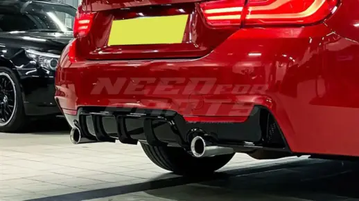 Diffuser For BMW 4 Series F32/F33/F36 M Sport Only – O-O – M Performance Look, Gloss Black