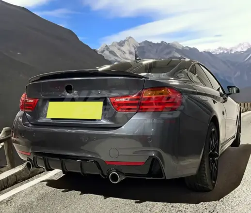 Diffuser For BMW 4 Series F32/F33/F36 M Sport Only – O-O – M Performance Look, Gloss Black