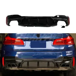 Diffuser Voor BMW 5 Series G30/G31 M Sport & M550i & M550d – OO-OO – M Performance Look, Hoogglans Zwart