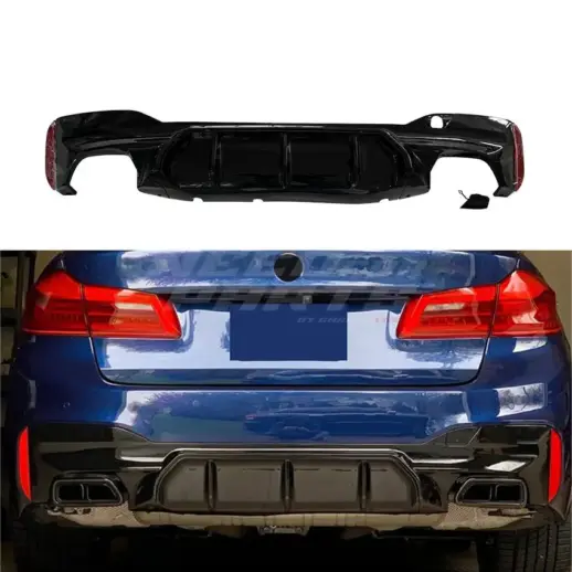Diffuser For BMW 5 Series G30/G31 M Sport & M550i & M550d Only – OO-OO – M Performance Look, Gloss Black