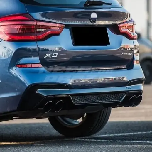 Diffuser For BMW X3 G01 (2017-2021) Pre-LCI M Sport & M40d & M40i Only – OO-OO – M Performance Look, Gloss Black