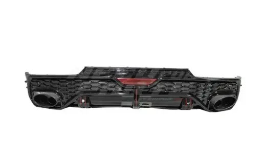 Diffuser With Black Exhaust Tips For Audi Q5 S Line/SQ5 FY (Sportback) (2020-present) Facelift – RSQ5 Racing Look, Gloss Black