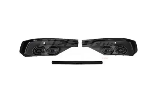 Diffuser With Black Exhaust Tips For Audi Q5/Q5 S Line/SQ5 FY (Sportback) (2020-present) Facelift – OO-OO – RSQ5 Look, Gloss Black