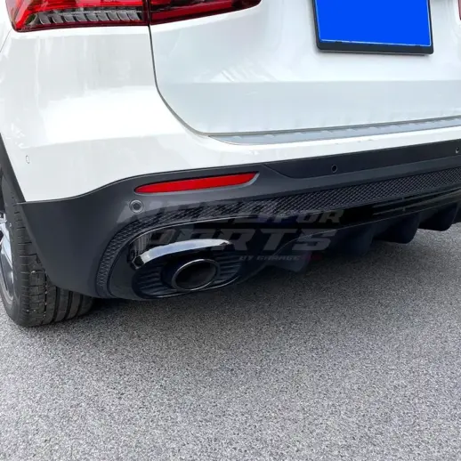 Diffuser With Black Exhaust Tips For Mercedes GLB Class X247 AMG Line & GLB35 AMG Only – O-O – GLB35 AMG Look, Gloss Black