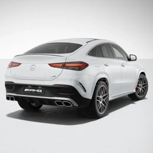 Diffuser With Chrome Exhaust Tips For Mercedes GLE Class C167 AMG Line & GLE53 AMG & GLE63 AMG Only – GLE 63 AMG Look, Gloss Black