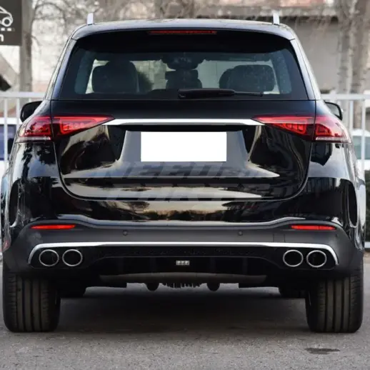 Diffuser With Chrome Exhaust Tips For Mercedes GLE Class C167/W167 AMG Line & GLE53 AMG Only – OO-OO – GLE53 AMG Look, Gloss Black