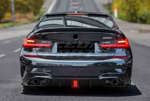 Diffuser With LED For BMW 3 Series G20/G21 Pre-LCI M Sport & M340d & M340i Only – OO-OO – M Performance Look, Gloss Black