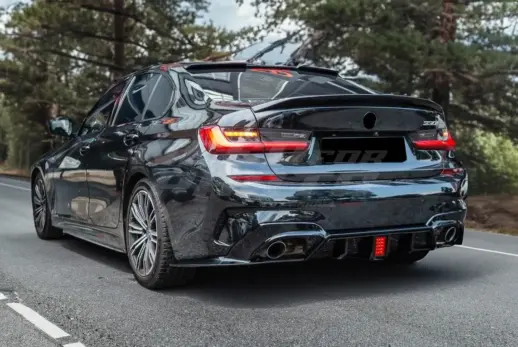 Diffuser With LED For BMW 3 Series G20/G21 Pre-LCI M Sport & M340d & M340i Only – OO-OO – M Performance Look, Gloss Black