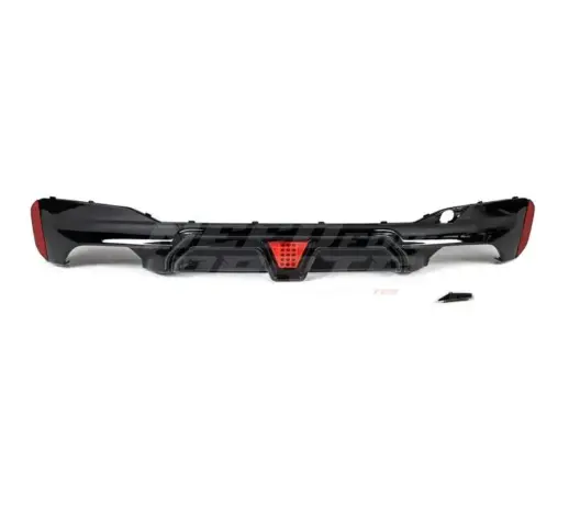 Diffuser With LED For BMW 5 Series G30/G31 M Sport & M550d & M550i Only – OO-OO – M5 CS Look, Gloss Black