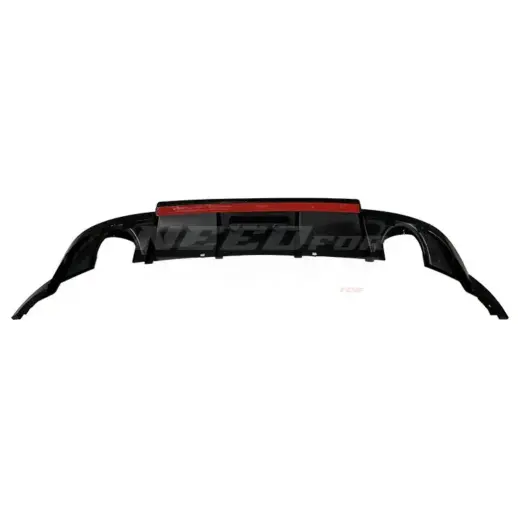 Diffuser With LED For Volkswagen Golf 7 (Hatchback) Standard & GTD & GTE & GTI Only – O-O – Racing Look, Gloss Black