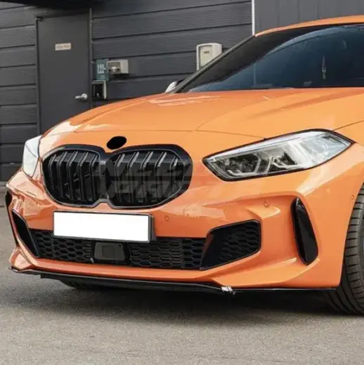 Double Line Grille For BMW 1 Series F40 (2019-2024) Standard & M Sport & M135i Only – M Performance Look, Gloss Black