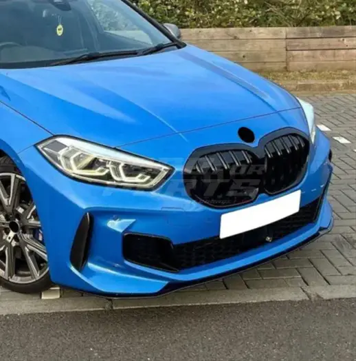 Double Line Grille For BMW 1 Series F40 (2019-2024) Standard & M Sport & M135i Only – M Performance Look, Gloss Black