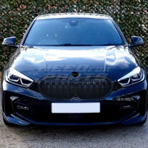 Double Line Grille For BMW 1 Series F40 (2019-2024) Standard & M Sport & M135i Only – M Performance Look, Gloss Black