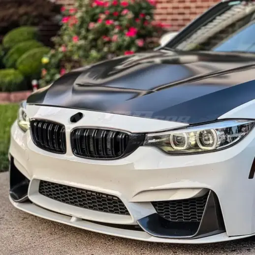 Double Line Grille For BMW 3 Series F30/F31 Standard & M Sport Only – M Performance Look, Gloss Black