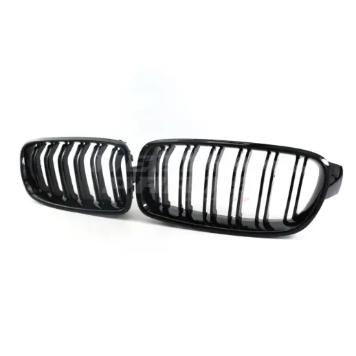 Double Line Grille For BMW 3 Series F30/F31 Standard & M Sport Only – M Performance Look, Gloss Black