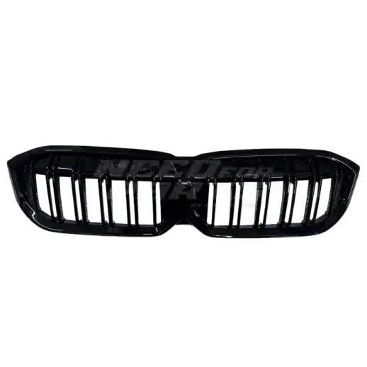 Double Line Grille For BMW 3 Series G20/G21 LCI Standard & M Sport & M340d & M340i Only – M Performance Look, Gloss Black