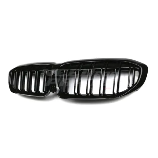 Double Line Grille For BMW 3 Series G20/G21 Pre-LCI Standard & M Sport & M340d & M340i Only – M Performance Look, Gloss Black