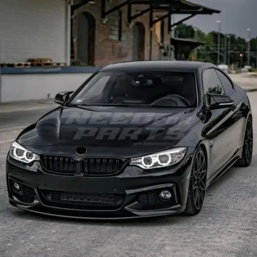 Double Line Grille For BMW 4 Series F32/F33/F36 Standard & M Sport Only – M Performance Look, Gloss Black