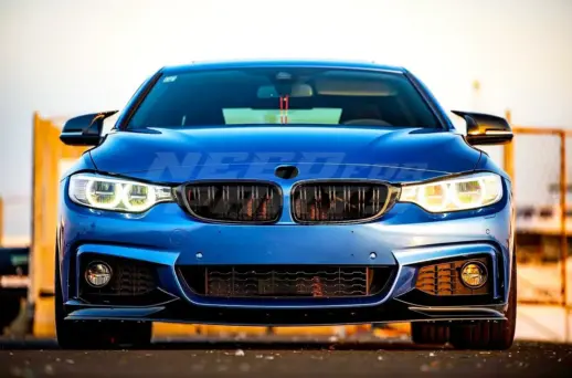 Double Line Grille For BMW 4 Series F32/F33/F36 Standard & M Sport Only – M Performance Look, Gloss Black
